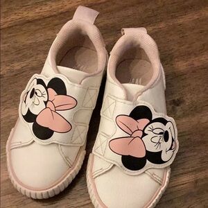 H&M Kids White and Pink Cartoon Sneakers